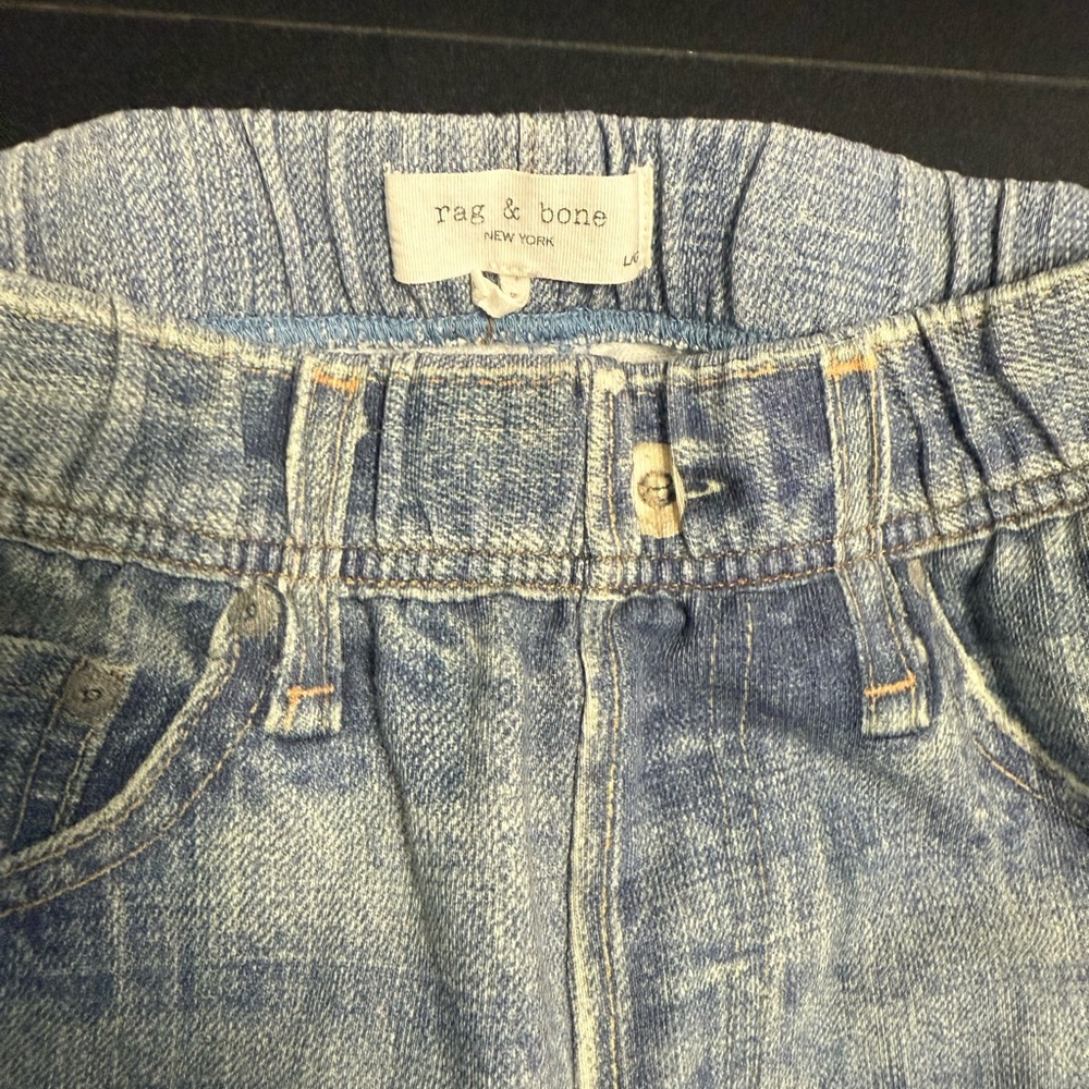 Rag & Bone Faded Blue Denim Joggers